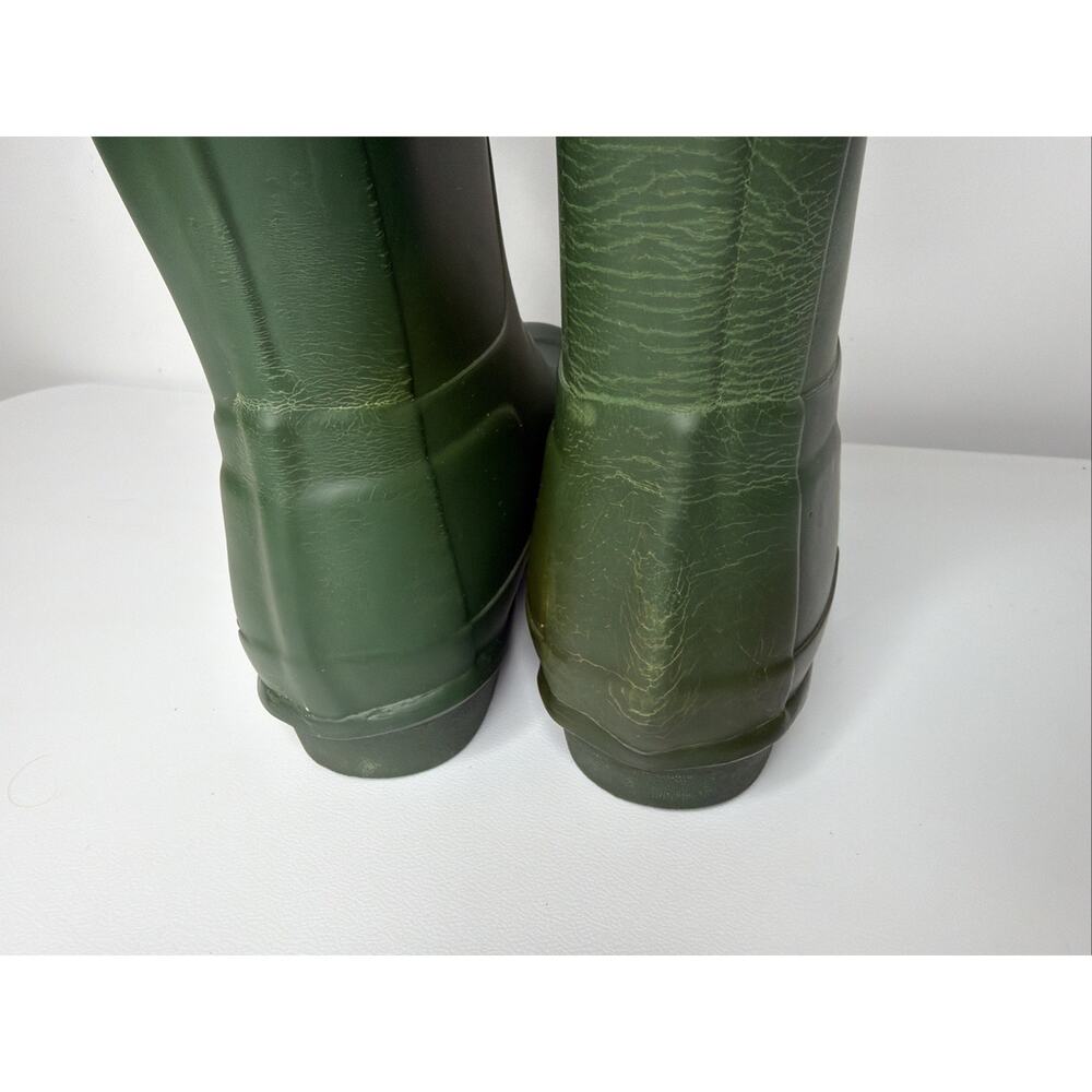 Hunter Original Short Women’s Waterproof Rain Boots Green US 4M/5F EU 35/36 UK 3 - Picture 4 of 14